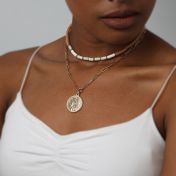 French Vintage Coin Necklace
