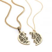 Shared Destiny Map Pendants [18K Gold Plated]