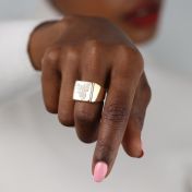 Rose Signet Ring