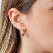Thick Hoop Earrings [Small]