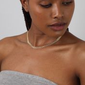 Herringbone Necklace [18K Gold Plated]