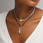 Herringbone Necklace [Sterling Silver]