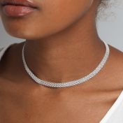 Herringbone Necklace [Sterling Silver]