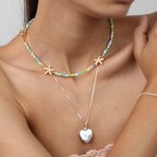 Tropical Howlite Star Necklace