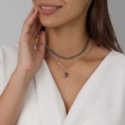 Jupiter Shine Picasso Jasper Necklace [Sterling Silver]