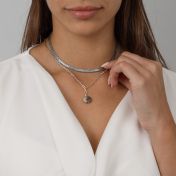 Jupiter Shine Picasso Jasper Necklace [Sterling Silver]