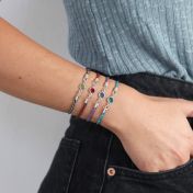 Cherished Touch Birthstone Bracelet - Sterling Silver