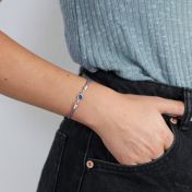 Cherished Touch Birthstone Bracelet - Silver Plated