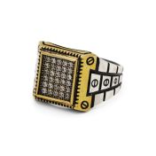 Treasure Chest Men Ring - Sterling Silver