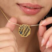 Treasured Place Silhouette Map Necklace [18K Gold Vermeil]
