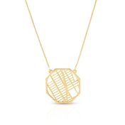 Treasured Place Map Necklace [18K Gold Plated]