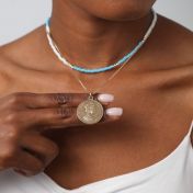 British Vintage Coin Necklace