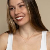 Crystal Bloom Necklace [Rose Gold Plated]