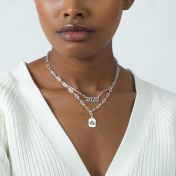 Paperclip Style Zodiac Necklace [Sterling Silver]