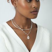 Paperclip Style Zodiac Necklace [Sterling Silver]