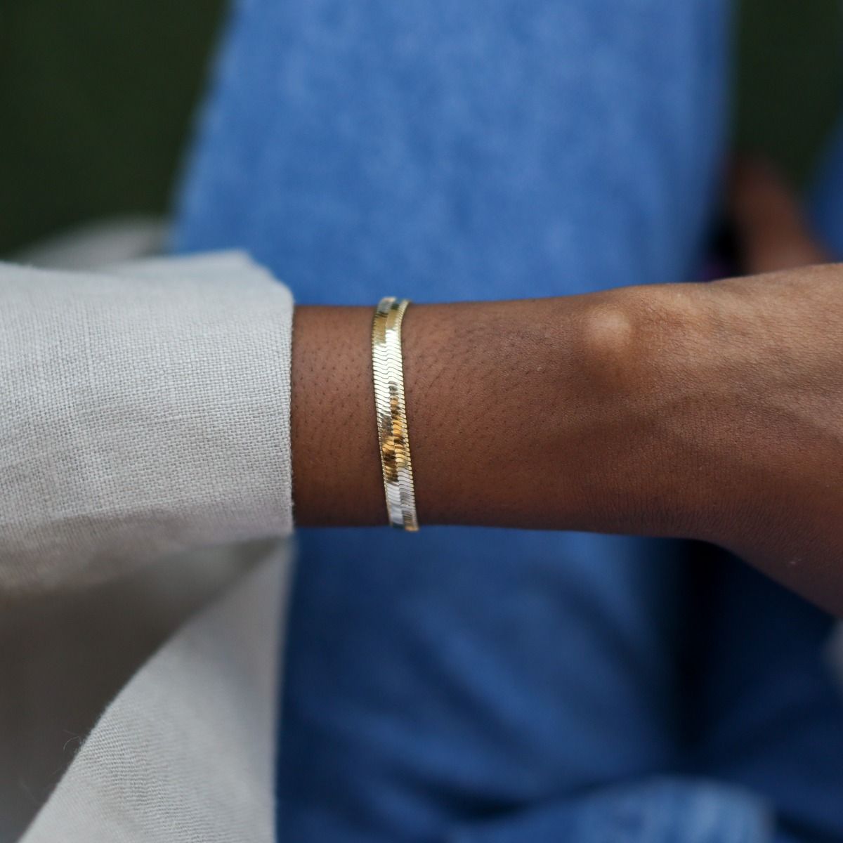 Ann Herringbone Bracelet