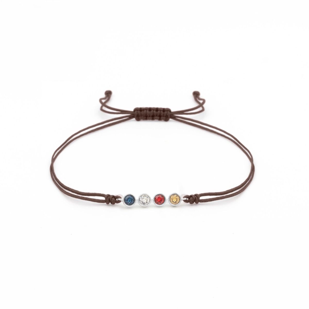 Birthstone Constellation Bracelet - Brown [Sterling Silver]