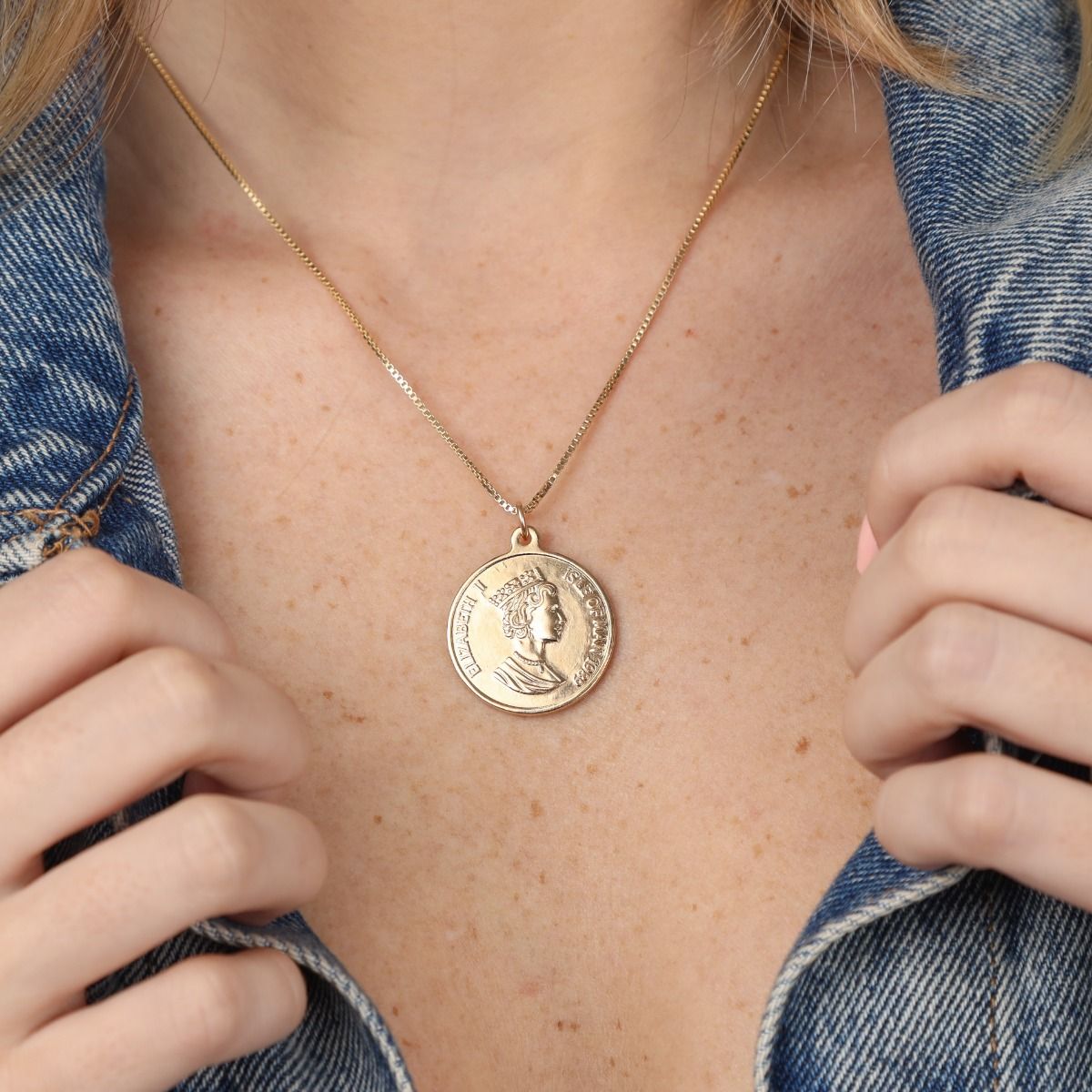 British Vintage Coin Necklace