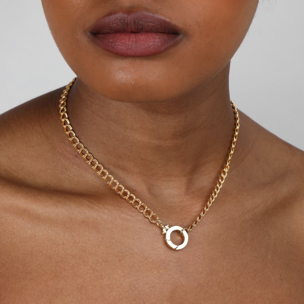Cara Curb Chain Necklace [18K Gold Plated]