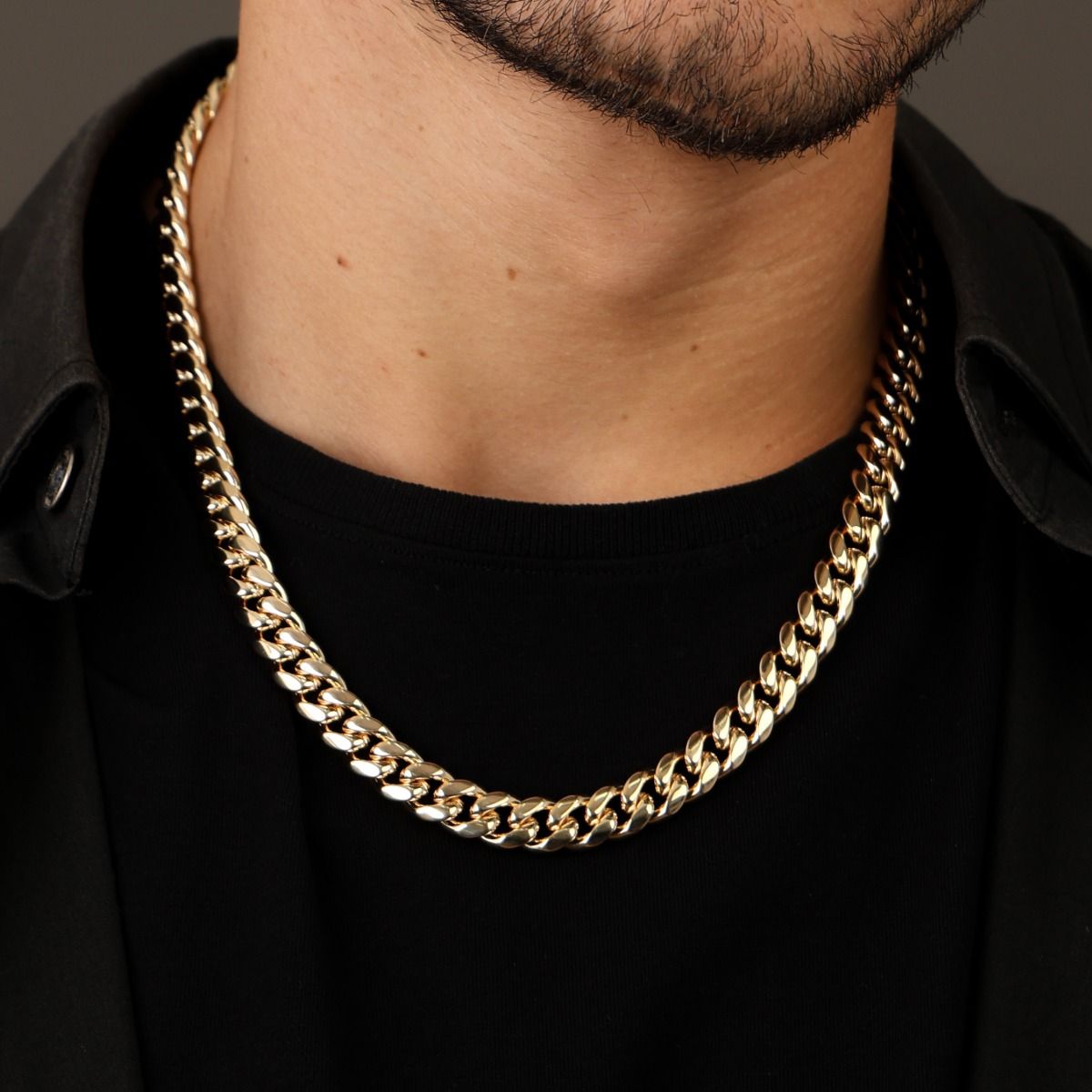 Cuban Link Chain Necklace [Gold Plated] - 10MM
