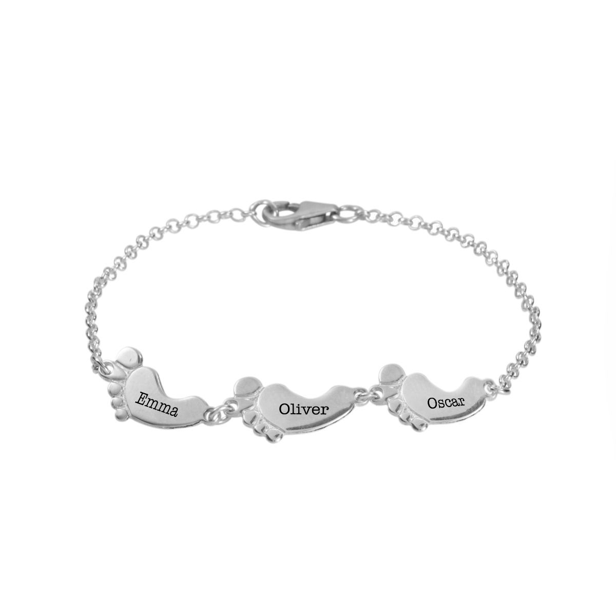 Family Path Name Bracelet [Sterling Silver]