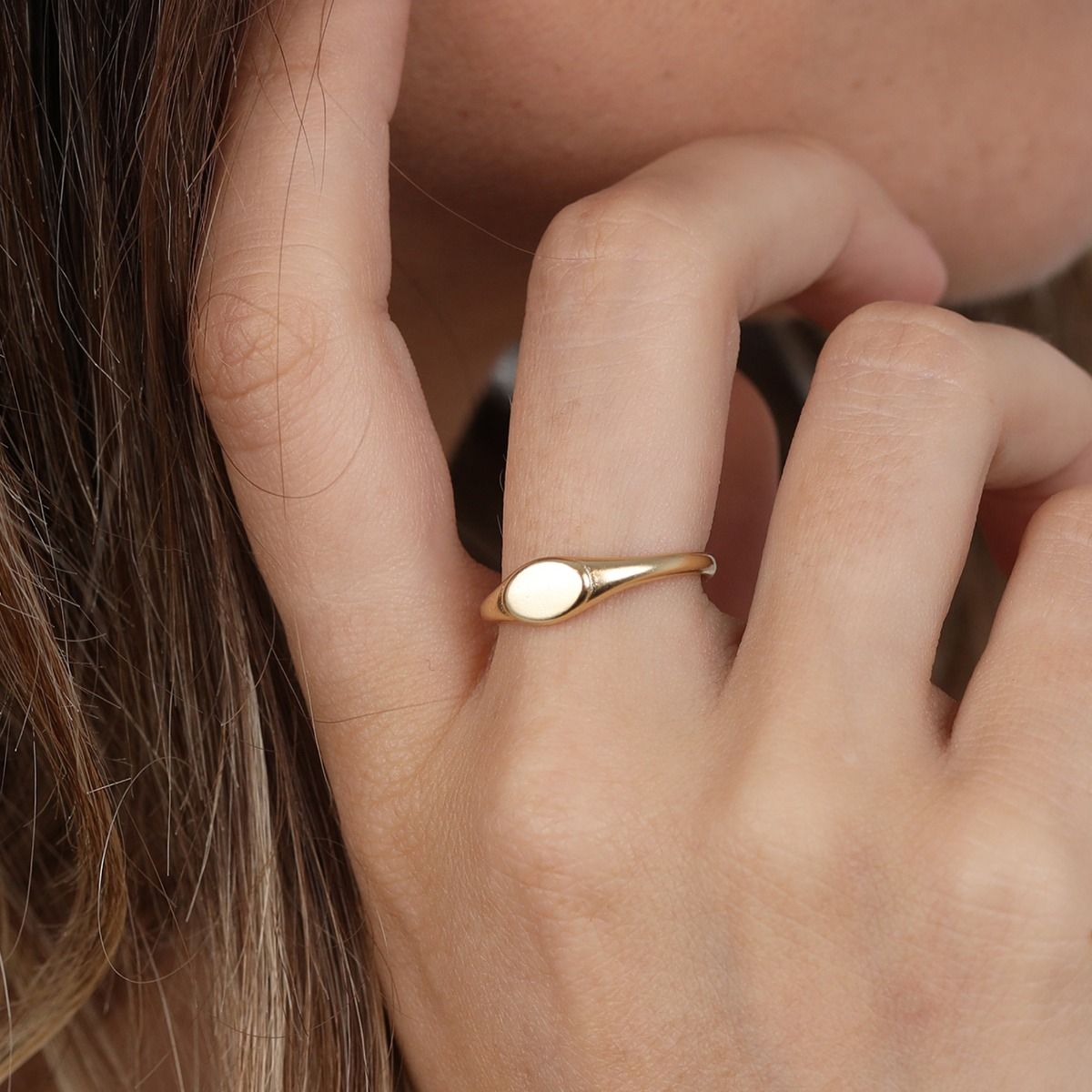 Flat Signet Ring