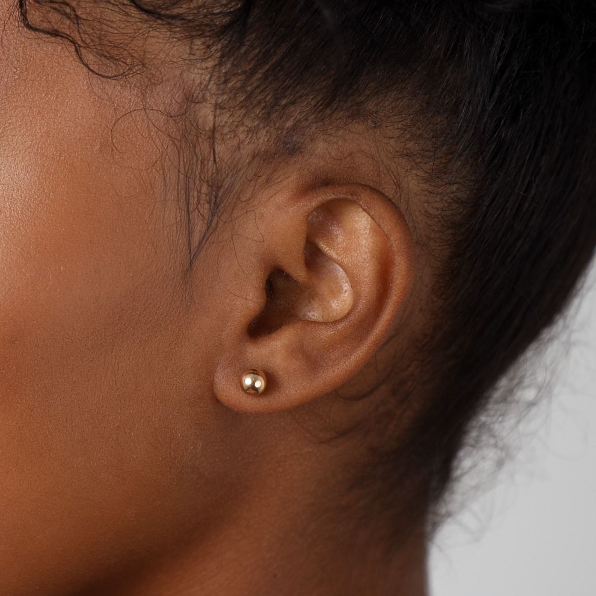 Ball Stud Earrings [gold plated]