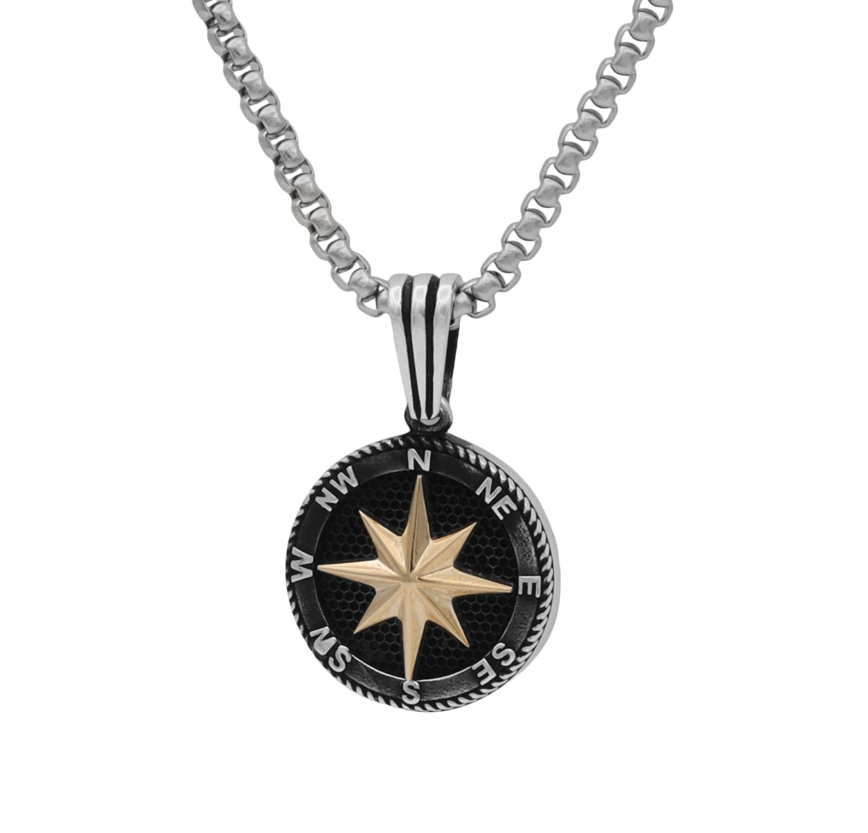 Guiding Star Men Necklace - Sterling Silver