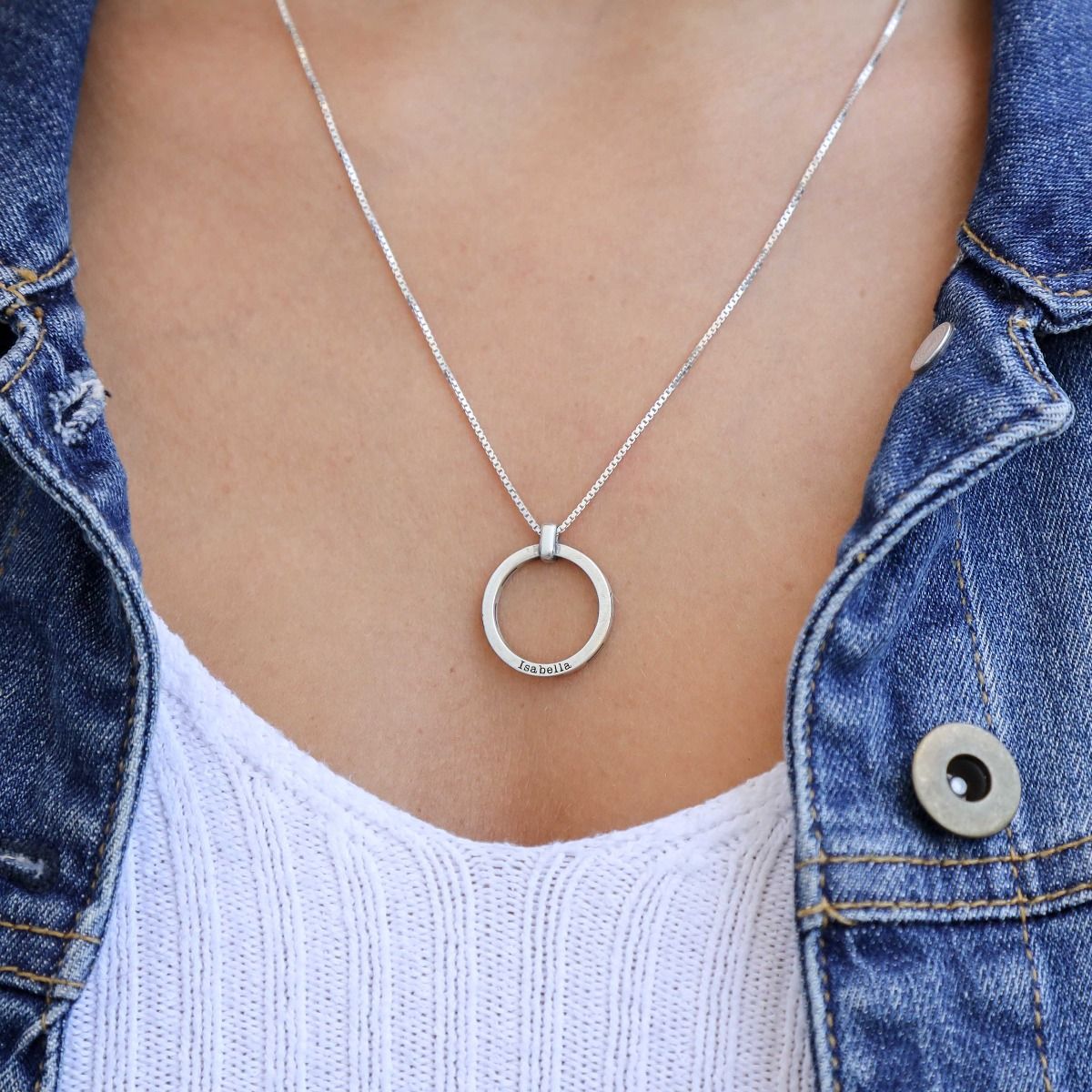 Sweet Gesture Name Necklace [Sterling Silver]