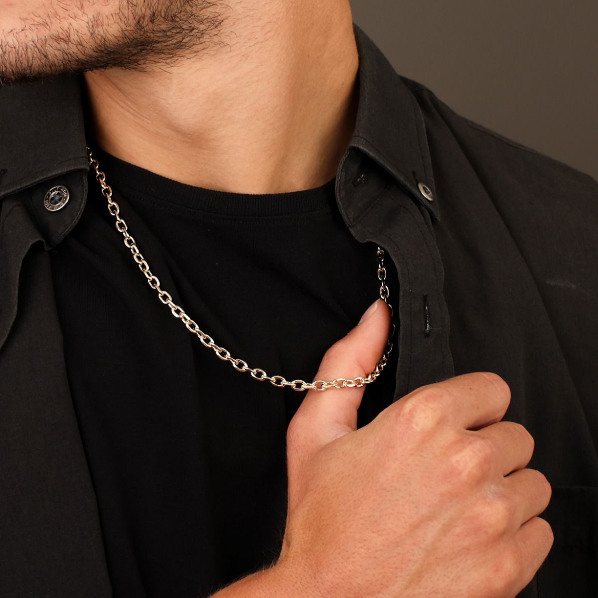 Links Necklace [Gold Plated] - 4MM