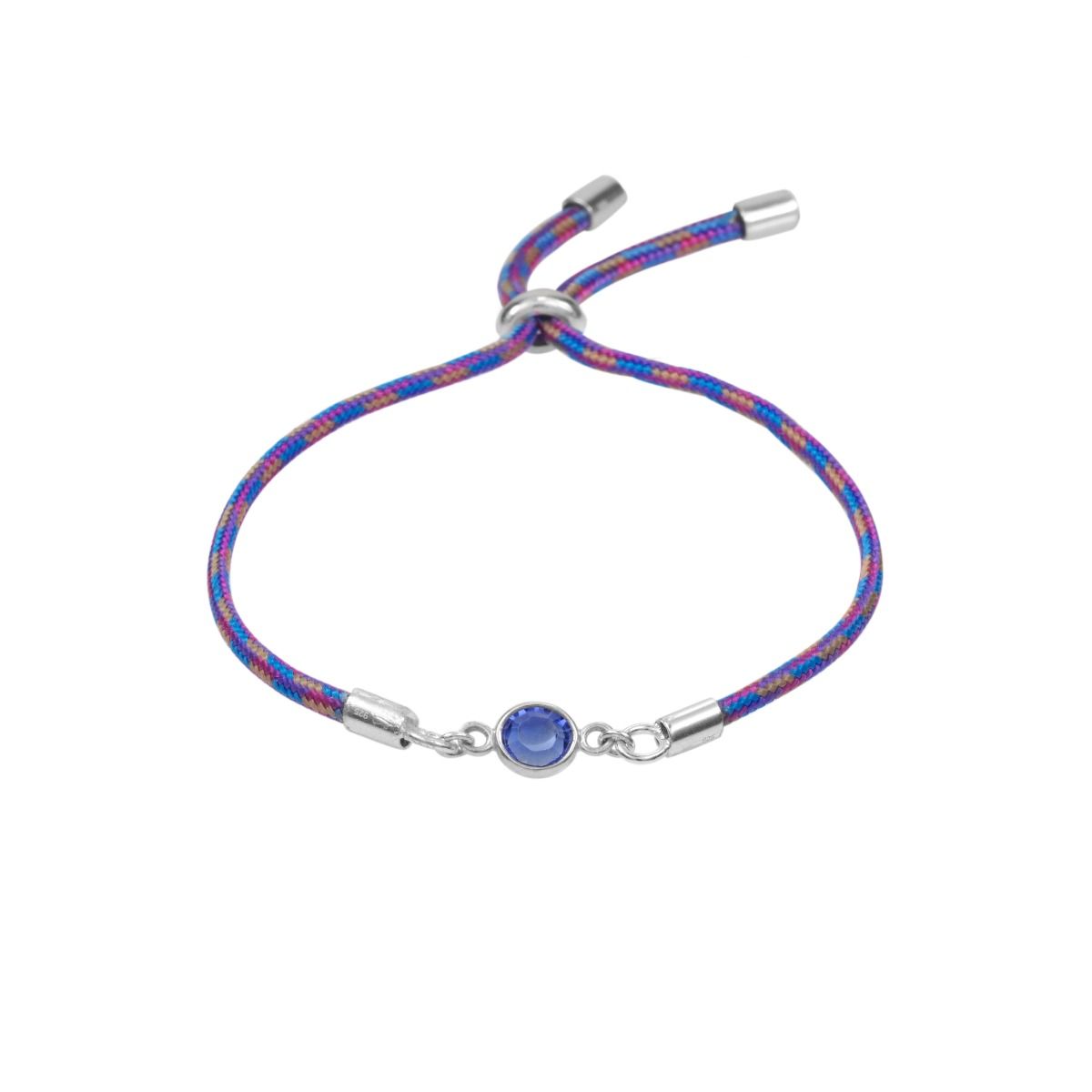 Cherished Touch Birthstone Bracelet - Sterling Silver
