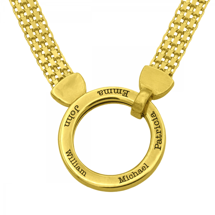 Herringbone name chain top