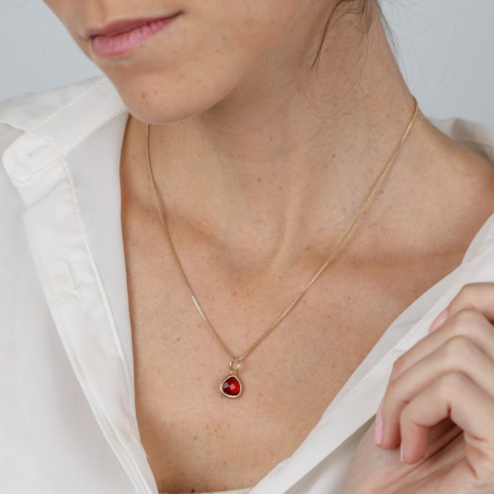 Red Reflection Necklace