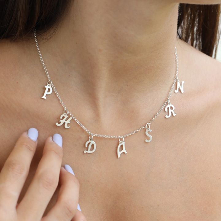 Initials Necklace [Sterling Silver]