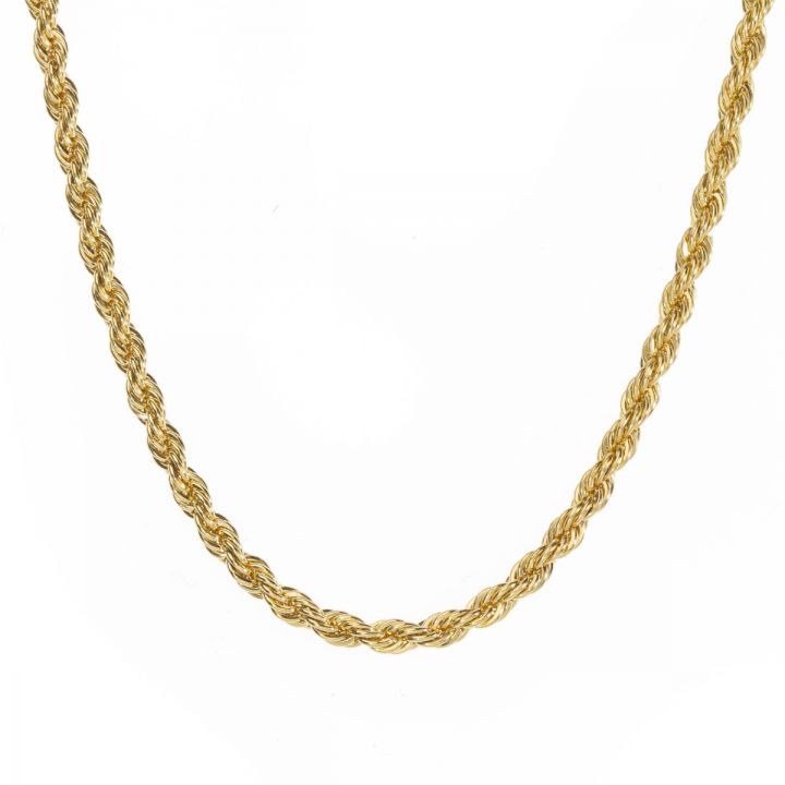 Snake Chain Necklace in Gold Plating 