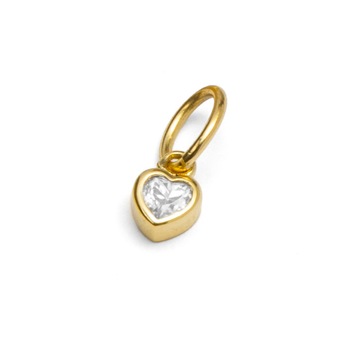 Diamond Heart Charm for Cara Initial Necklace [18K Gold Vermeil]