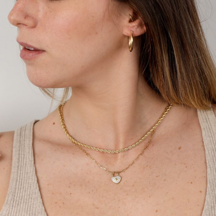 Padlock Necklace Unlock My Heart by Braillo