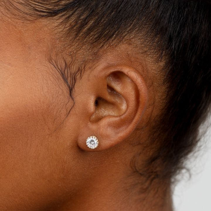 Crown Jewel Stud Earrings [Small]