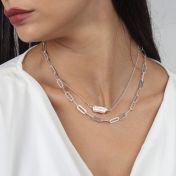 Precious Baroque Pearl Necklace [Sterling Silver]