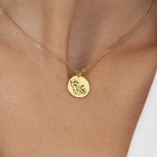 Happy Blossom Birth Flower Necklace [18k Gold Plated]