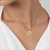 Happy Blossom Birth Flower Necklace [18k Gold Plated]