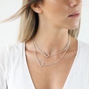 Be Yourself Initial Necklace [Sterling Silver]