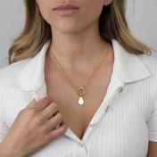 Cara Double Layer Necklace [18K Gold Plated] - With Name Charms