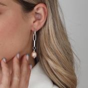 Harmony Pink Pearl Earrings [Sterling Silver]