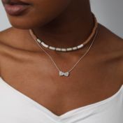 Genuine Love Initials Necklace [Sterling Silver]