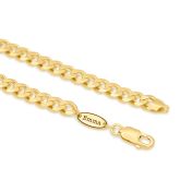 Curb Chain Necklace with Custom Nameplate [Gold Plated] - 8MM