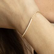 Aurora Pavé Bar Bracelet [Gold Plated]