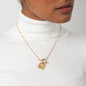 Go Bold in Braille Initial Necklace