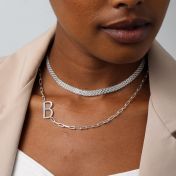 Be Yourself Initial Necklace [Sterling Silver]
