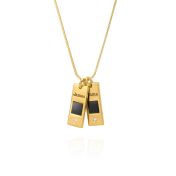 Eliana Diamond Name Necklace with Nano Bible [18K Gold Plated]